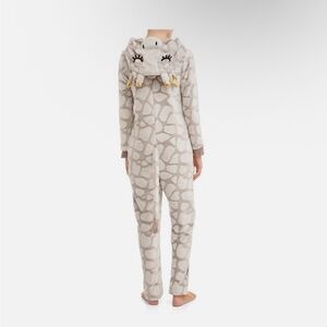 Secret Treasures Plush Cream Giraffe Onesie Costume/Sleepwear